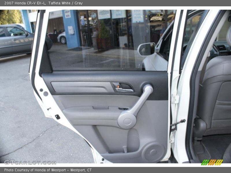 Taffeta White / Gray 2007 Honda CR-V EX-L
