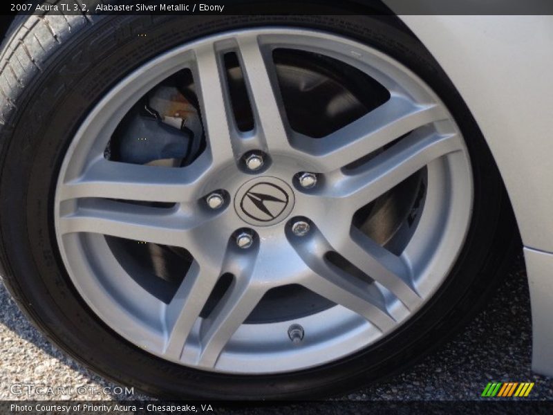 Alabaster Silver Metallic / Ebony 2007 Acura TL 3.2