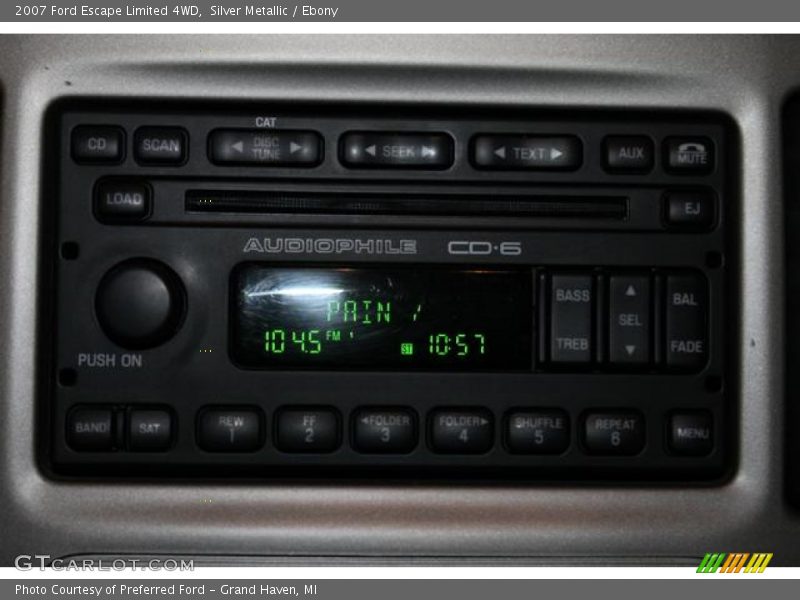 Silver Metallic / Ebony 2007 Ford Escape Limited 4WD