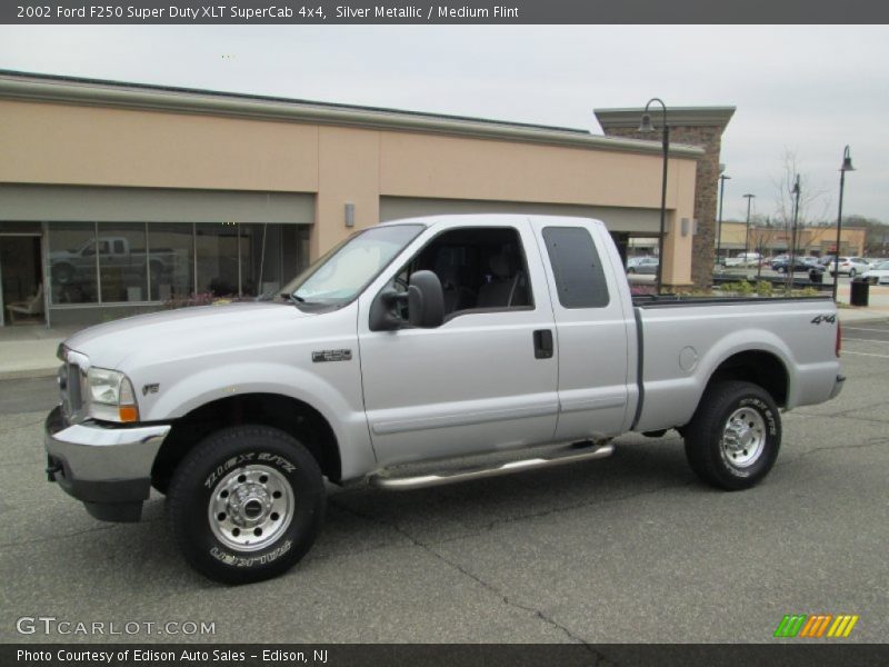  2002 F250 Super Duty XLT SuperCab 4x4 Silver Metallic