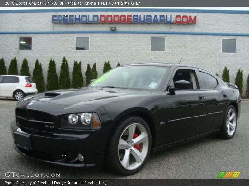 Brilliant Black Crystal Pearl / Dark Slate Gray 2008 Dodge Charger SRT-8