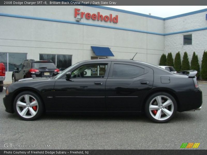 Brilliant Black Crystal Pearl / Dark Slate Gray 2008 Dodge Charger SRT-8