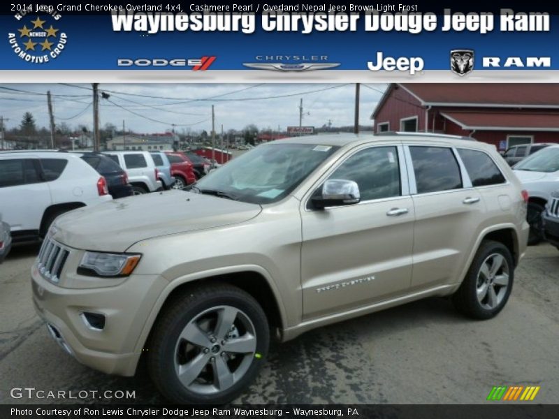 Cashmere Pearl / Overland Nepal Jeep Brown Light Frost 2014 Jeep Grand Cherokee Overland 4x4