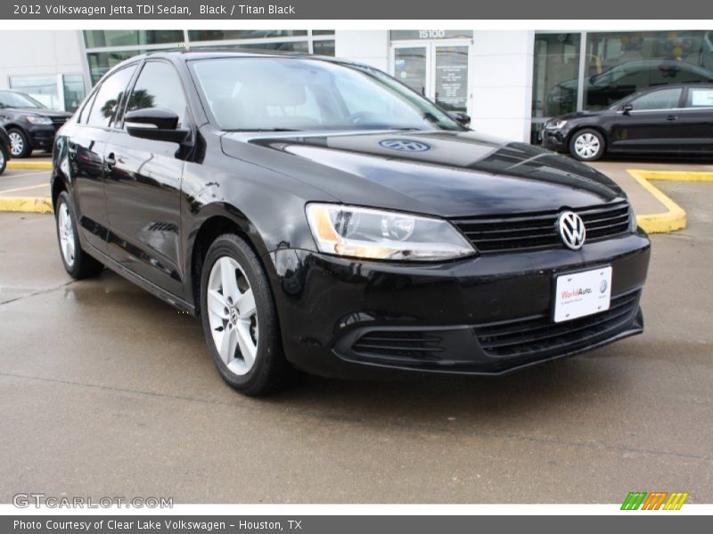 Black / Titan Black 2012 Volkswagen Jetta TDI Sedan