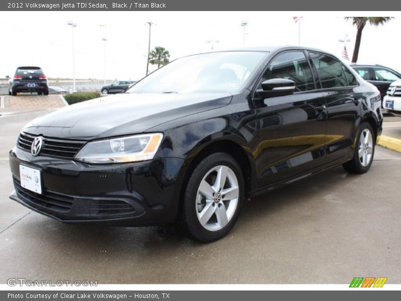 Black / Titan Black 2012 Volkswagen Jetta TDI Sedan