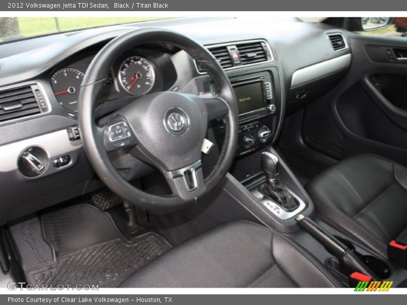 Black / Titan Black 2012 Volkswagen Jetta TDI Sedan