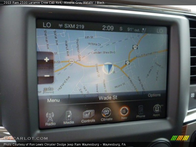 Navigation of 2013 2500 Laramie Crew Cab 4x4