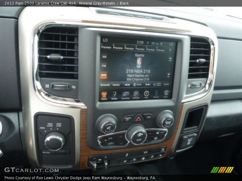 Controls of 2013 2500 Laramie Crew Cab 4x4
