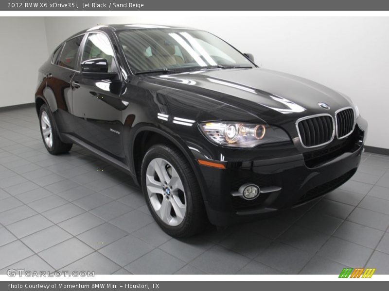 Jet Black / Sand Beige 2012 BMW X6 xDrive35i