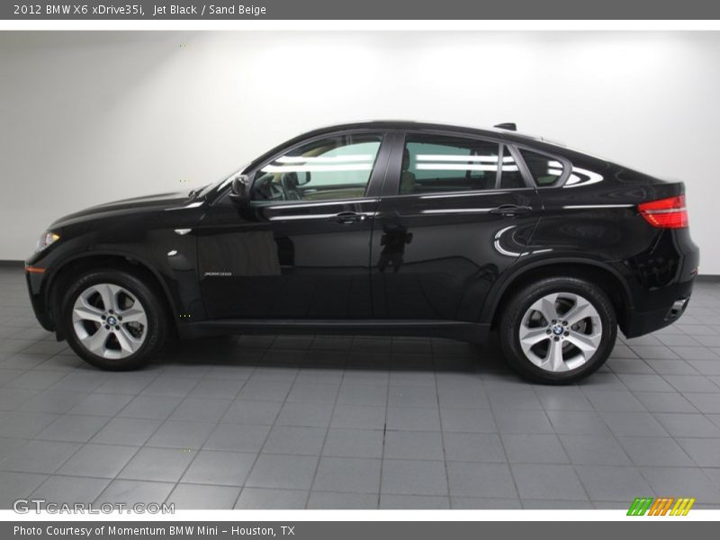 Jet Black / Sand Beige 2012 BMW X6 xDrive35i