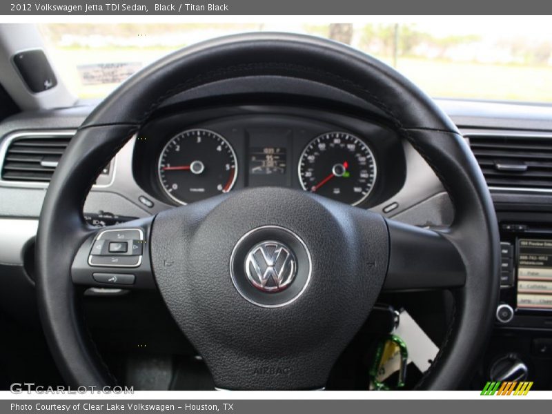 Black / Titan Black 2012 Volkswagen Jetta TDI Sedan