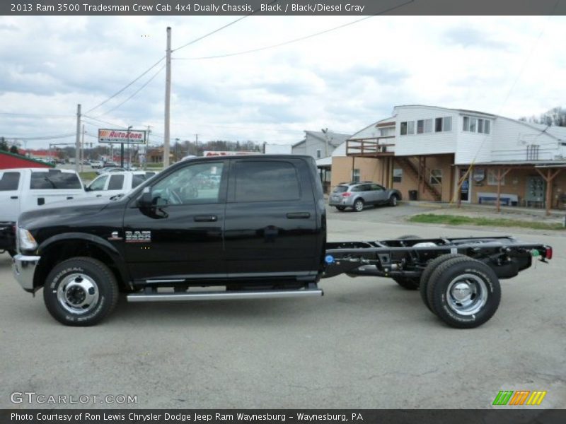 Black / Black/Diesel Gray 2013 Ram 3500 Tradesman Crew Cab 4x4 Dually Chassis