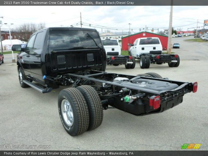 Black / Black/Diesel Gray 2013 Ram 3500 Tradesman Crew Cab 4x4 Dually Chassis