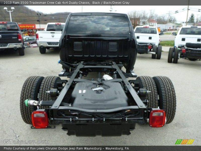 Black / Black/Diesel Gray 2013 Ram 3500 Tradesman Crew Cab 4x4 Dually Chassis