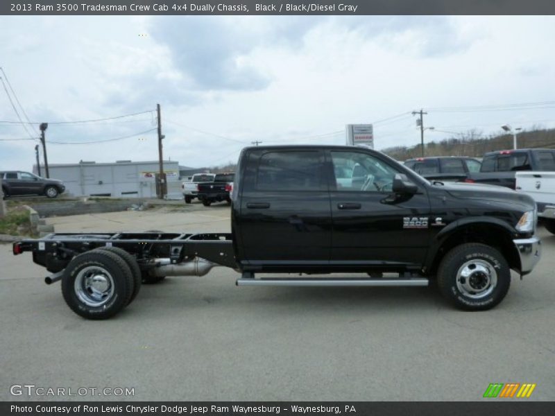 Black / Black/Diesel Gray 2013 Ram 3500 Tradesman Crew Cab 4x4 Dually Chassis