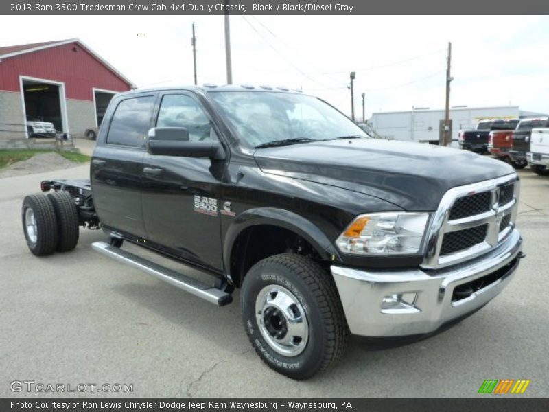 Front 3/4 View of 2013 3500 Tradesman Crew Cab 4x4 Dually Chassis