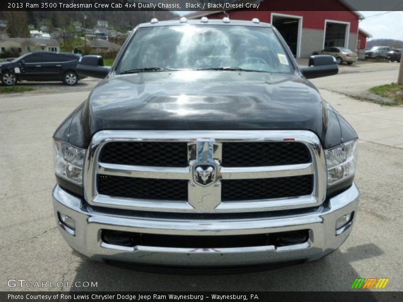 Black / Black/Diesel Gray 2013 Ram 3500 Tradesman Crew Cab 4x4 Dually Chassis