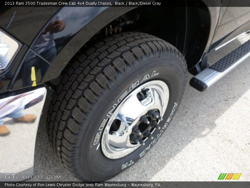 Black / Black/Diesel Gray 2013 Ram 3500 Tradesman Crew Cab 4x4 Dually Chassis