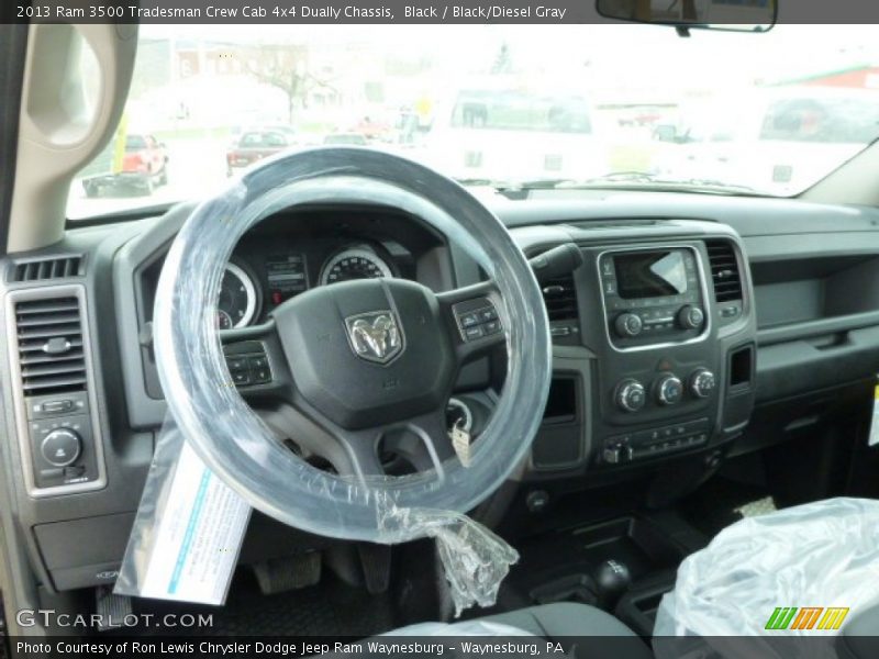 Black / Black/Diesel Gray 2013 Ram 3500 Tradesman Crew Cab 4x4 Dually Chassis