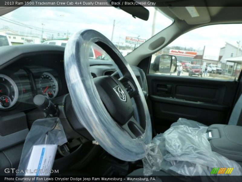 Black / Black/Diesel Gray 2013 Ram 3500 Tradesman Crew Cab 4x4 Dually Chassis