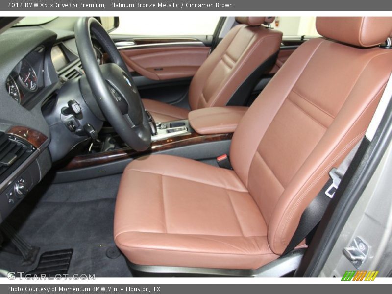 Platinum Bronze Metallic / Cinnamon Brown 2012 BMW X5 xDrive35i Premium