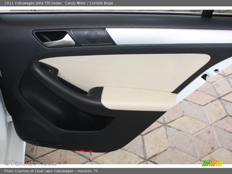 Candy White / Cornsilk Beige 2011 Volkswagen Jetta TDI Sedan