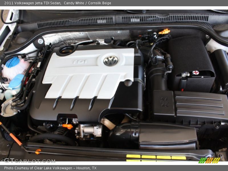 Candy White / Cornsilk Beige 2011 Volkswagen Jetta TDI Sedan
