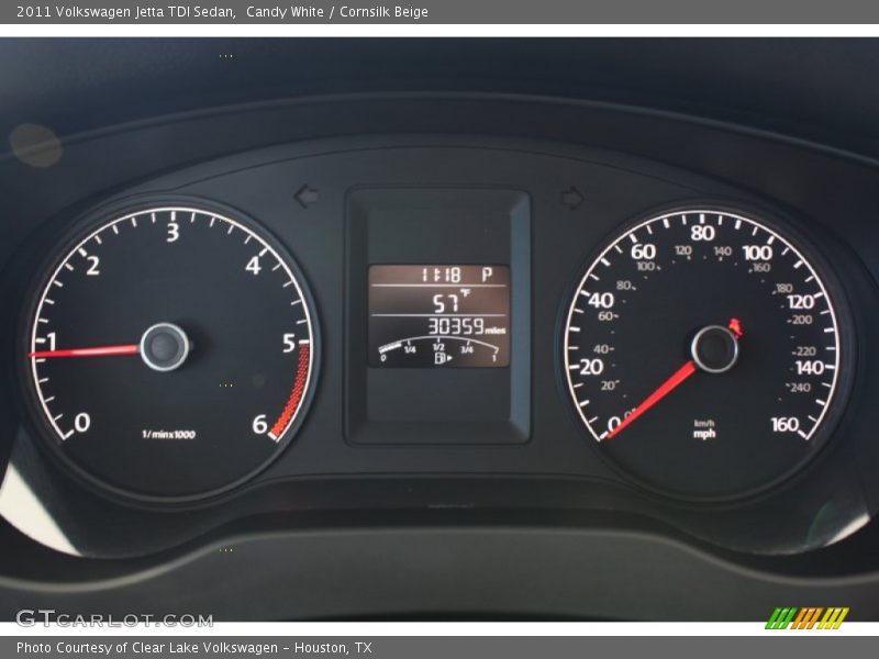 Candy White / Cornsilk Beige 2011 Volkswagen Jetta TDI Sedan