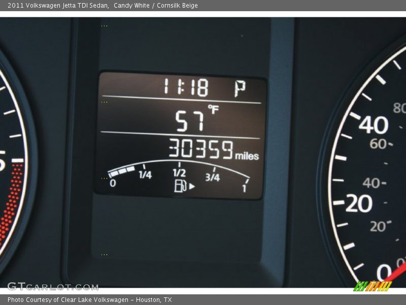 Candy White / Cornsilk Beige 2011 Volkswagen Jetta TDI Sedan