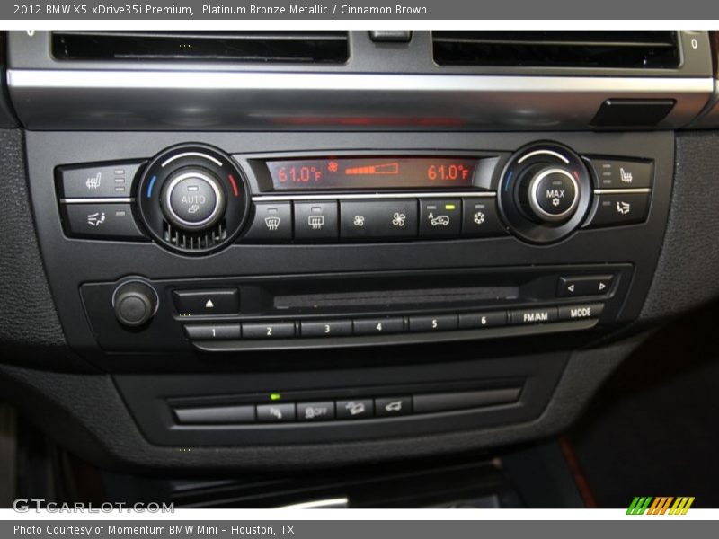 Platinum Bronze Metallic / Cinnamon Brown 2012 BMW X5 xDrive35i Premium
