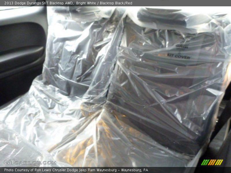 Bright White / Blacktop Black/Red 2013 Dodge Durango SXT Blacktop AWD
