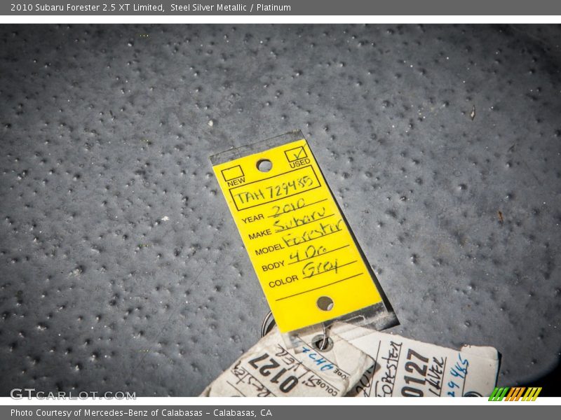 Steel Silver Metallic / Platinum 2010 Subaru Forester 2.5 XT Limited