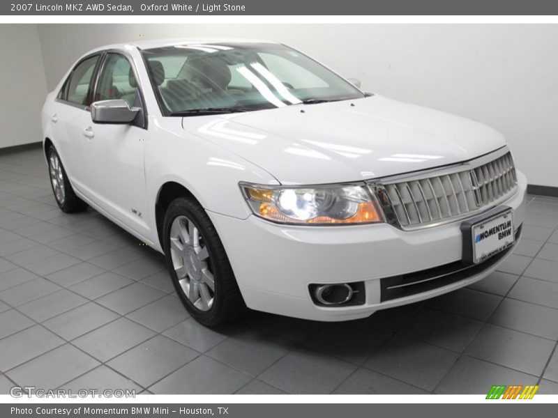 Oxford White / Light Stone 2007 Lincoln MKZ AWD Sedan