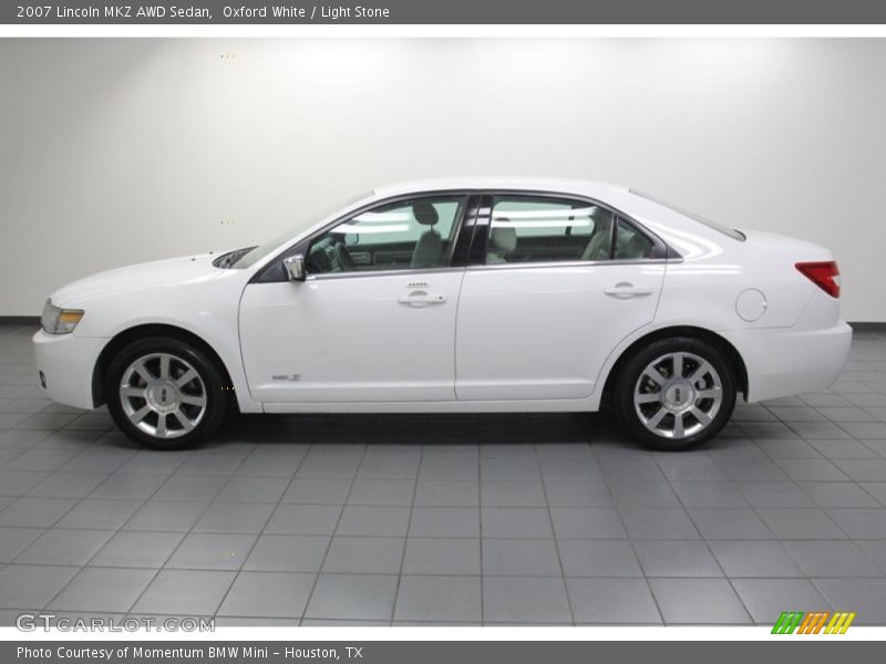 Oxford White / Light Stone 2007 Lincoln MKZ AWD Sedan