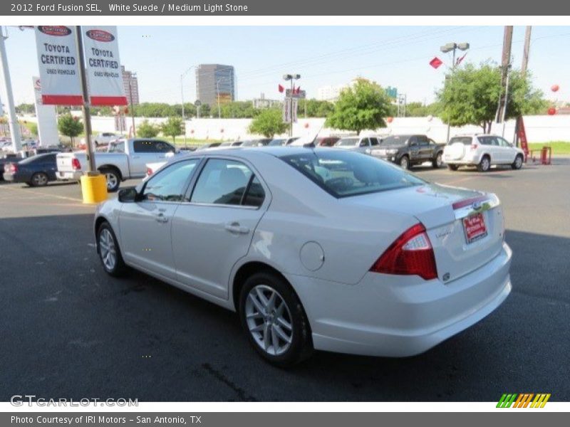 White Suede / Medium Light Stone 2012 Ford Fusion SEL