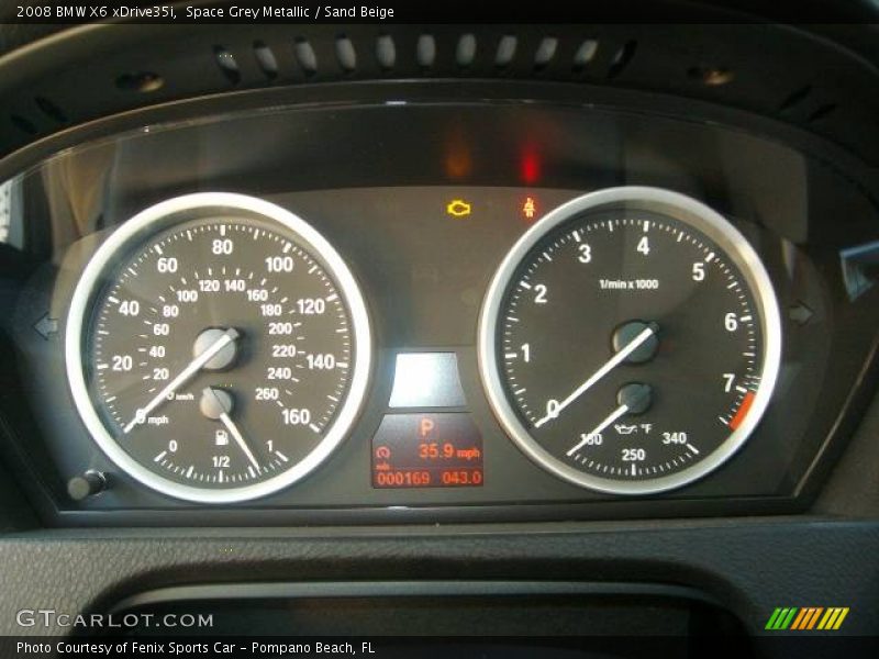 Space Grey Metallic / Sand Beige 2008 BMW X6 xDrive35i