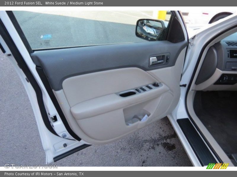White Suede / Medium Light Stone 2012 Ford Fusion SEL