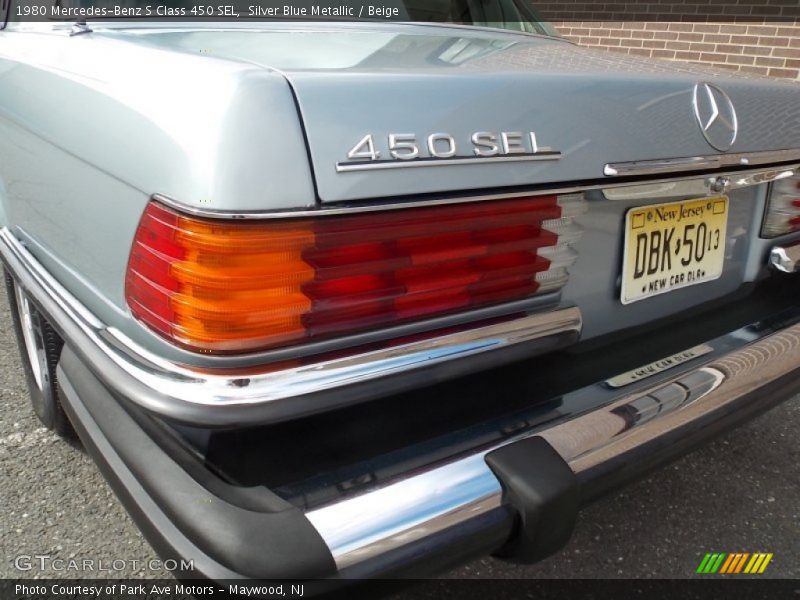 Silver Blue Metallic / Beige 1980 Mercedes-Benz S Class 450 SEL