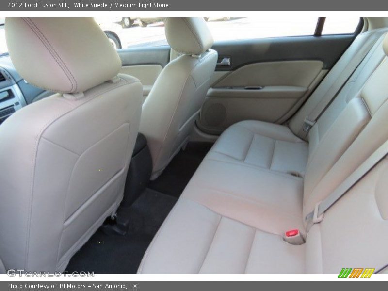 White Suede / Medium Light Stone 2012 Ford Fusion SEL