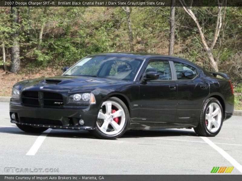 Brilliant Black Crystal Pearl / Dark Slate Gray/Light Slate Gray 2007 Dodge Charger SRT-8