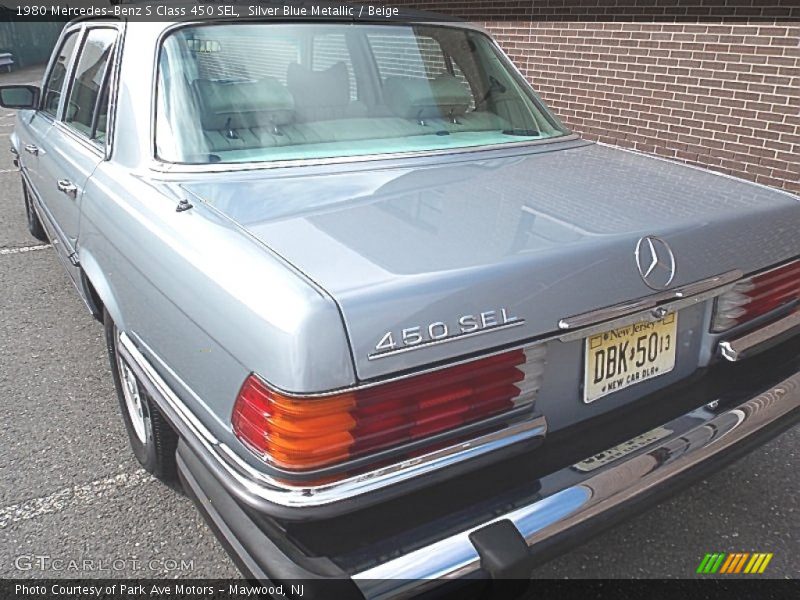 Silver Blue Metallic / Beige 1980 Mercedes-Benz S Class 450 SEL