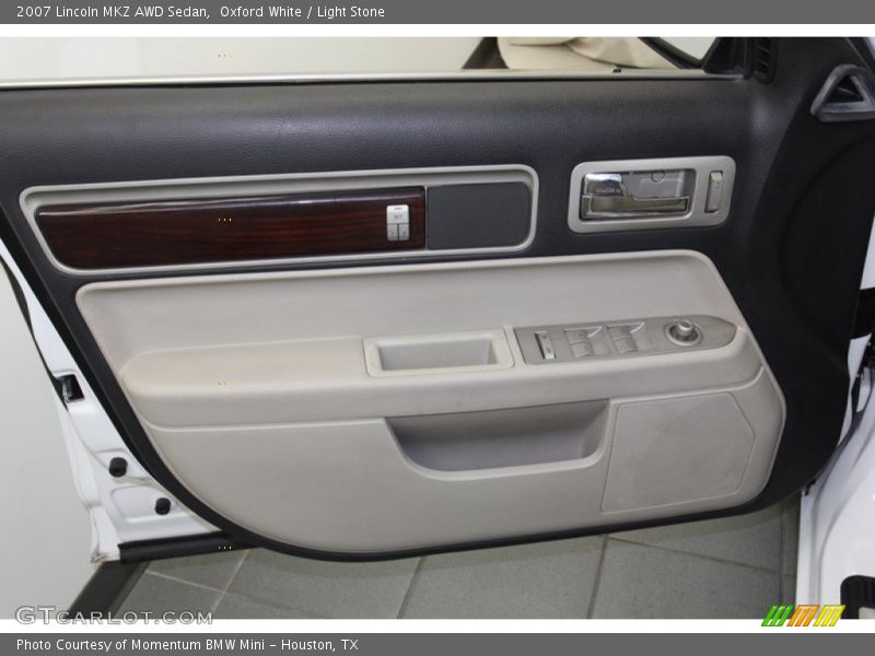 Oxford White / Light Stone 2007 Lincoln MKZ AWD Sedan