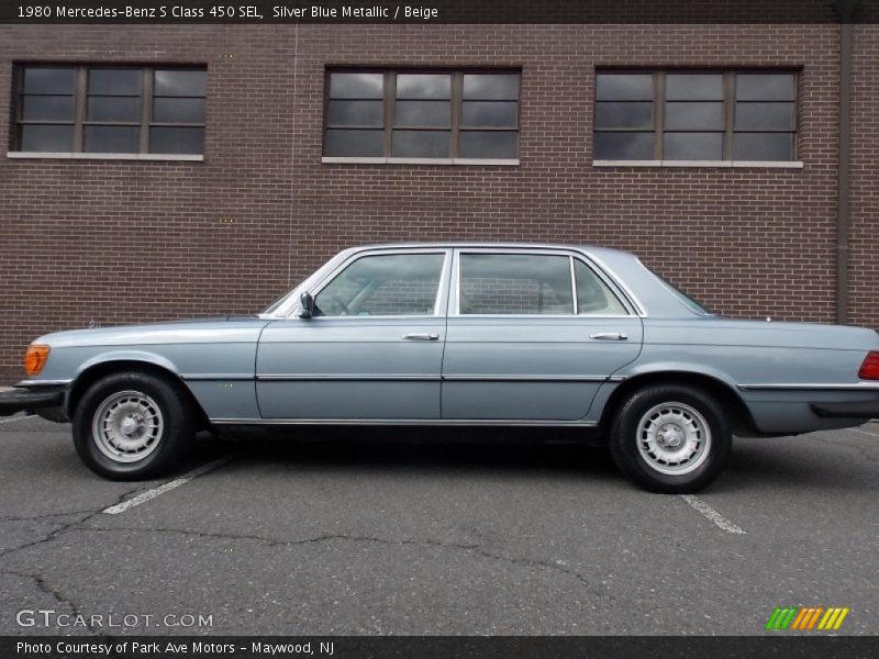  1980 S Class 450 SEL Silver Blue Metallic