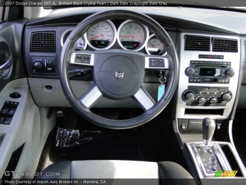 Brilliant Black Crystal Pearl / Dark Slate Gray/Light Slate Gray 2007 Dodge Charger SRT-8