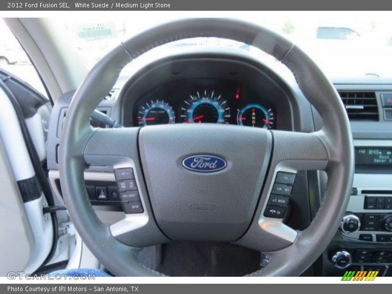 White Suede / Medium Light Stone 2012 Ford Fusion SEL