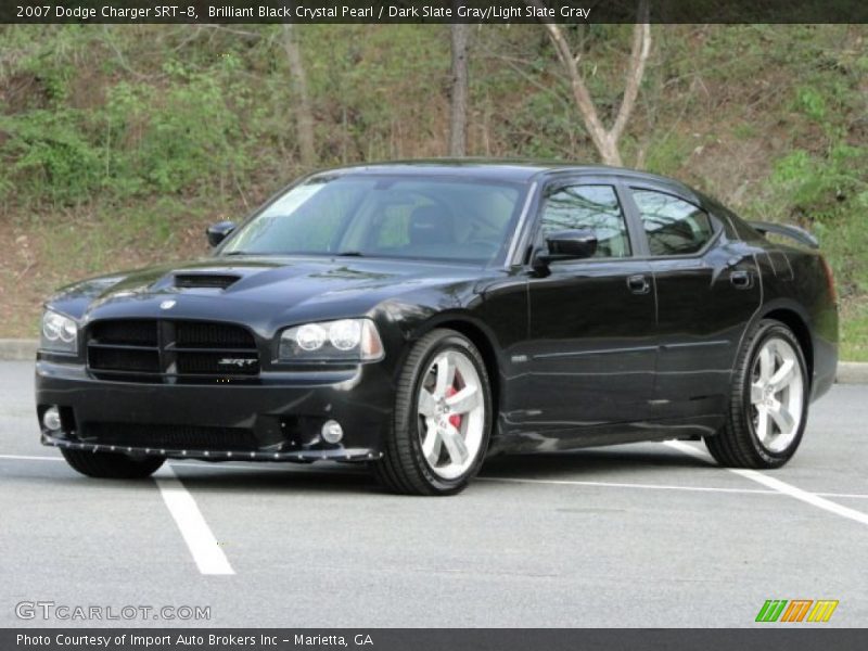 Brilliant Black Crystal Pearl / Dark Slate Gray/Light Slate Gray 2007 Dodge Charger SRT-8