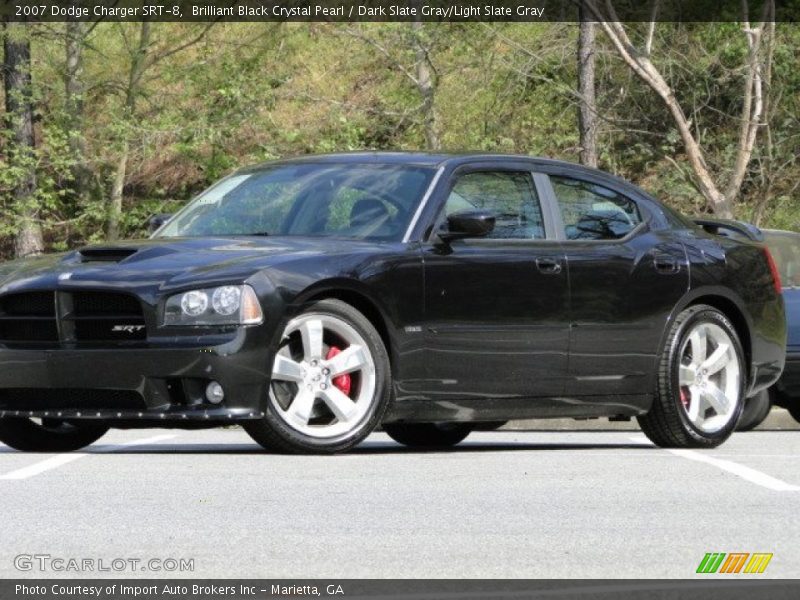 Brilliant Black Crystal Pearl / Dark Slate Gray/Light Slate Gray 2007 Dodge Charger SRT-8