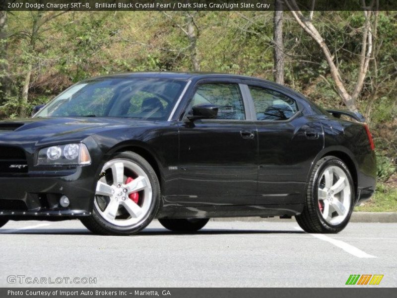 Brilliant Black Crystal Pearl / Dark Slate Gray/Light Slate Gray 2007 Dodge Charger SRT-8