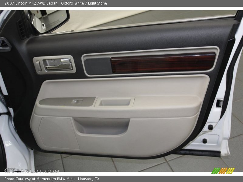 Oxford White / Light Stone 2007 Lincoln MKZ AWD Sedan