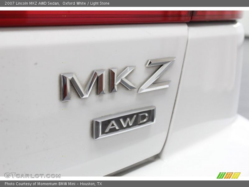 Oxford White / Light Stone 2007 Lincoln MKZ AWD Sedan